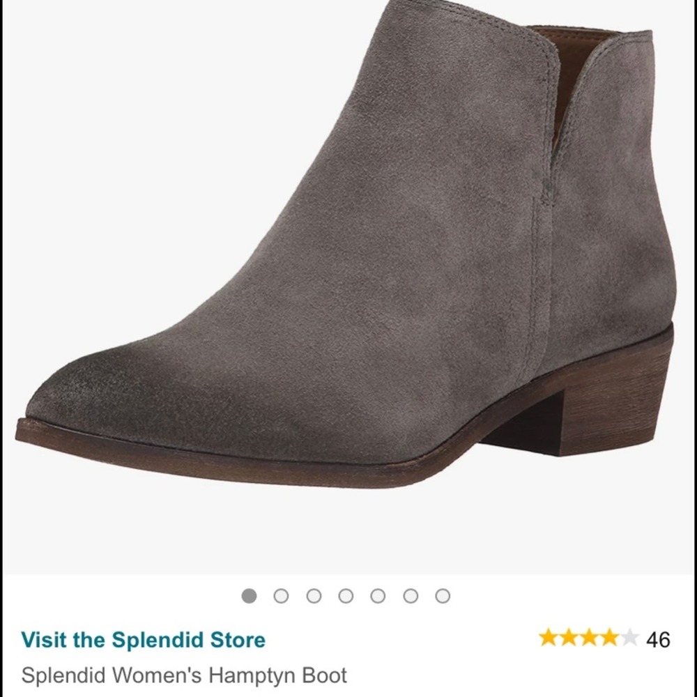 Splendid Hamptyn Suede Booties | Color: Smoke | Women Size 8.5